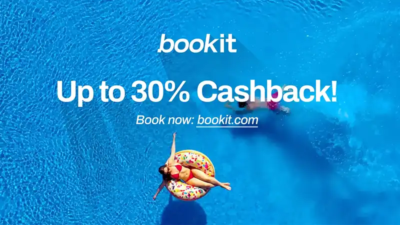 Bookit — Up To 30% Cashback